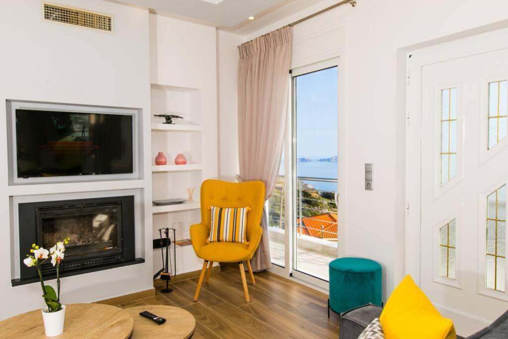 Chrysi'S Ocean View Retreat Villa Kerames Exterior photo