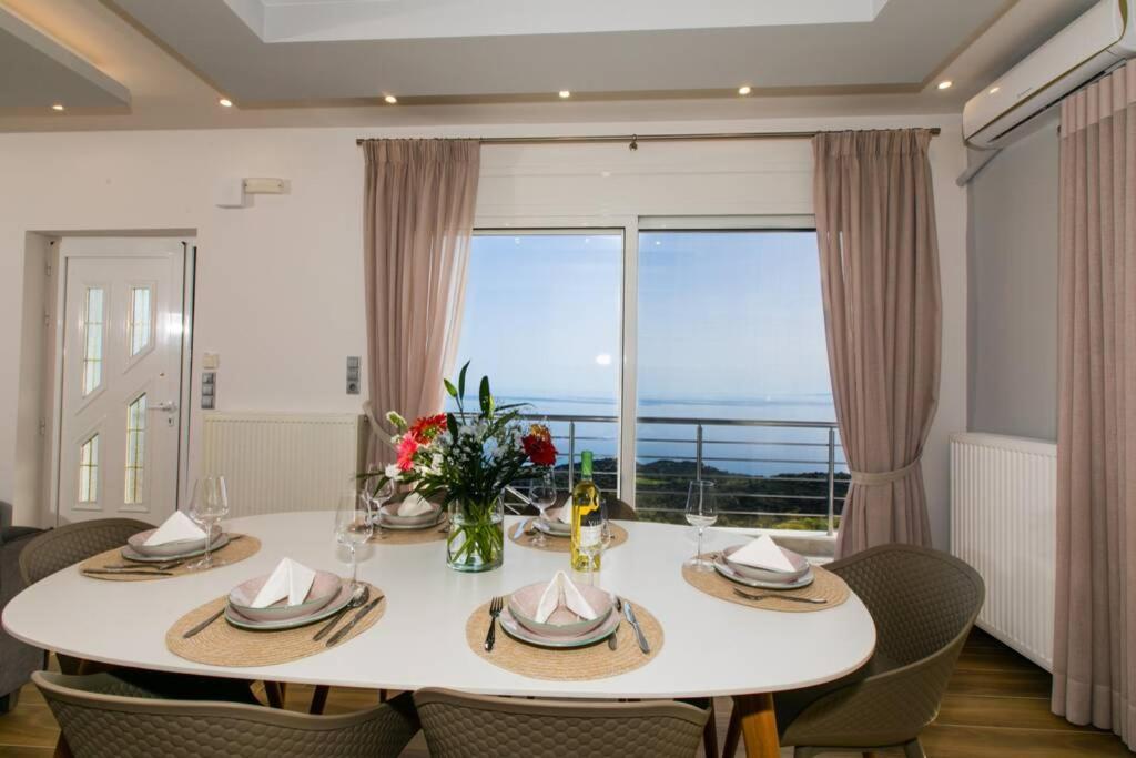 Chrysi'S Ocean View Retreat Villa Kerames Exterior photo